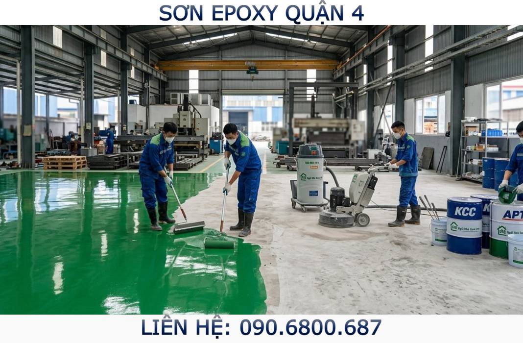 Quy trình thi công sơn epoxy Quận 4