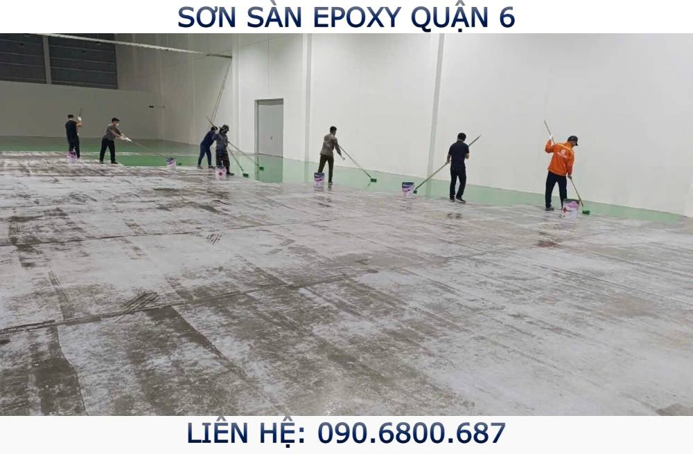 Quy trình thi công sơn sàn Epoxy Quận 6
