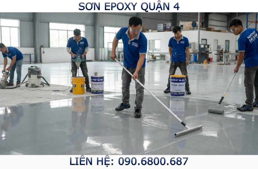 Thi công sơn epoxy Quận 4